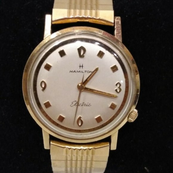Mens Hamilton Electric Wristwatch Beautiful 10K Ro